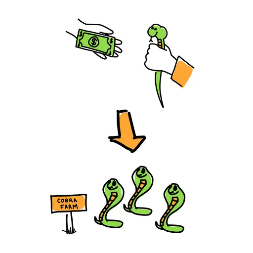 Sketch of Cobra Effect