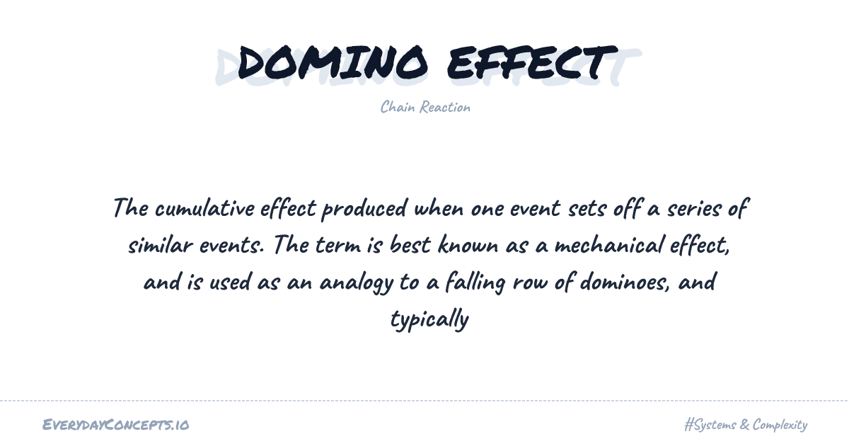 Domino Effect | Everyday Concepts