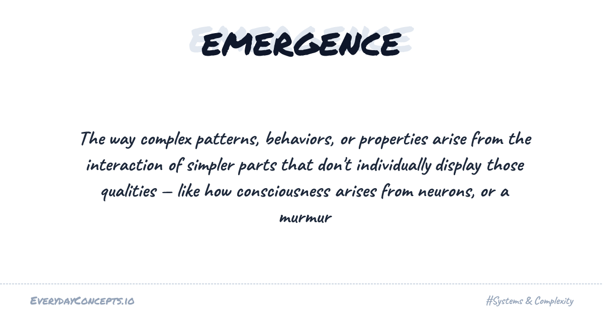 Emergence | Everyday Concepts