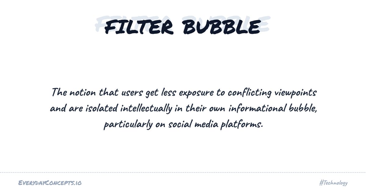 Filter Bubble | Everyday Concepts