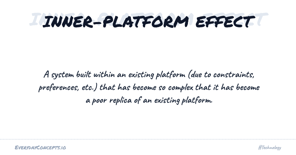 Inner-Platform Effect | Everyday Concepts