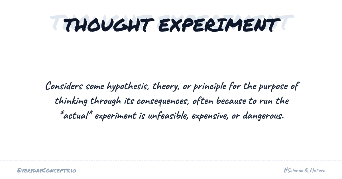 Thought Experiment | Everyday Concepts